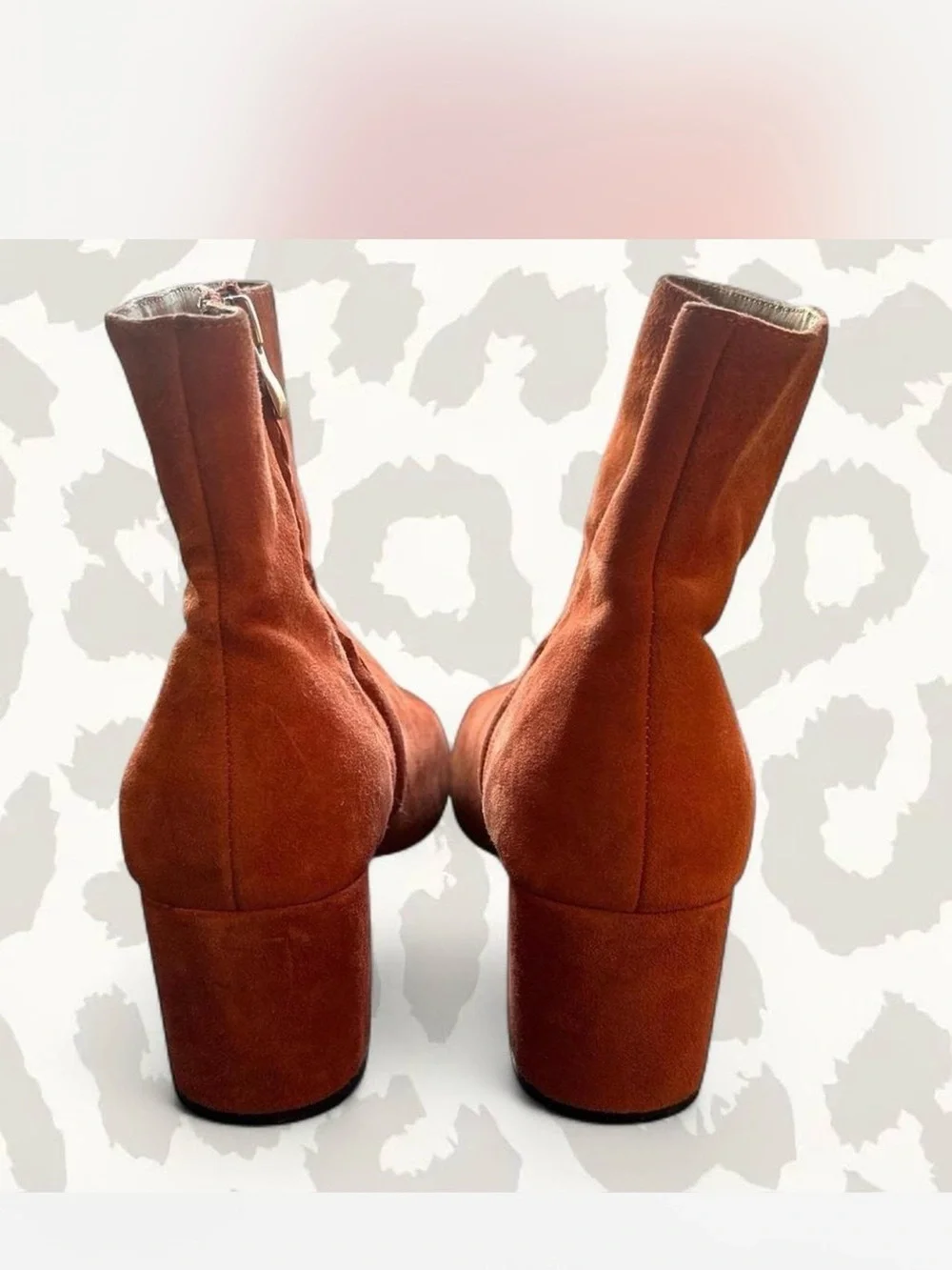Urban Outfitters Rust Suede Ankle Booties